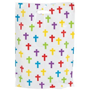 RTD-3639 : Christian Cross Large Plastic Party Bag at HatsForDogs.com