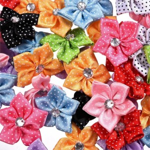 RTD-3669 : Satin Ribbon Flowers for Crafts 10-Pack Assorted at HatsForDogs.com