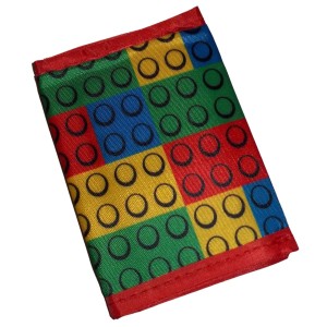 RTD-3805 : Lego Blocks Lover Nylon Tri-Fold Wallet for Kids at HatsForDogs.com