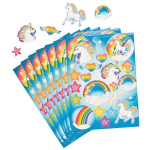 RTD-3869 : Unicorn Sticker Sheet with 24 Stickers at HatsForDogs.com