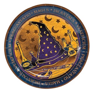 RTD-3959 : 8-Pack Wizard Magician Dessert Paper Plates at HatsForDogs.com