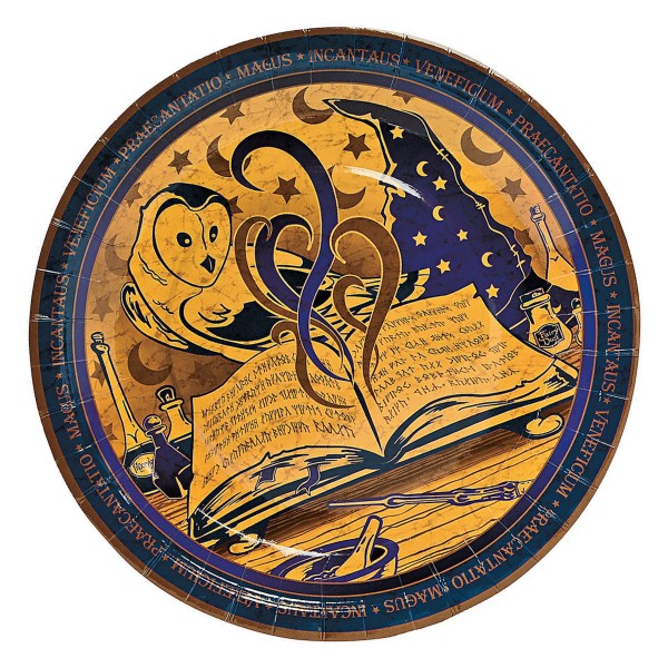 8-Pack Wizard Magician Paper Dinner Plates 8-Pack Wizard Magician Paper Dinner Plates