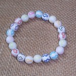 Colorful Cross Round Slider Bead Bracelet