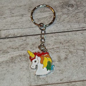 RTD-4023 : Unicorn Charm Key Chain at HatsForDogs.com