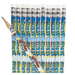RTD-4065 : Happy Birthday Jesus Christmas Pencils at HatsForDogs.com