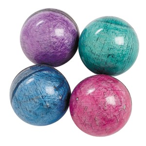 RTD-4078 : Large Rubber Marbleized Bouncing Balls at HatsForDogs.com