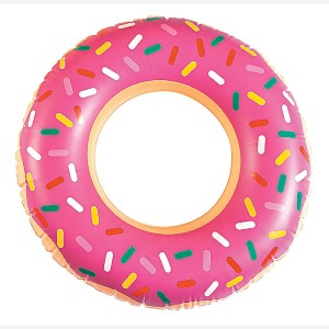 RTD-4082 : Inflatable 24 inch Donut Pink Frosting & Sprinkles at HatsForDogs.com