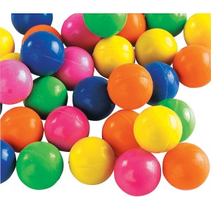 RTD-4088 : Mini Rubber Neon Bouncy Balls at HatsForDogs.com