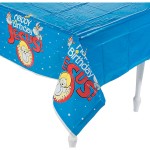 Happy Birthday Jesus Plastic Tablecloth Christmas Table Cover