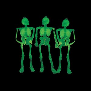 RTD-4108 : Small Glow-in-the-Dark Plastic Skeletons at HatsForDogs.com