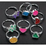 Plastic Jewel Toy Rings