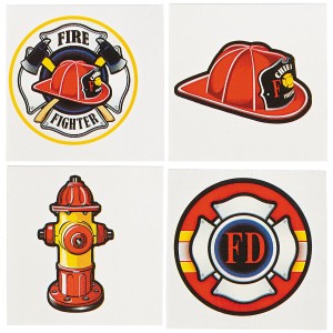 RTD-4279 : Firefighter Tattoos 36-Pack at HatsForDogs.com