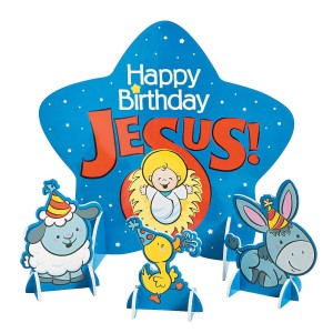 RTD-5000 : Happy Birthday Jesus Centerpiece Set at HatsForDogs.com