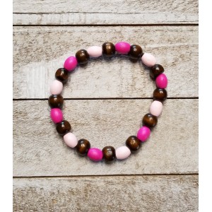 TYD-1158 : Handmade Wooden Beaded Bracelet at HatsForDogs.com