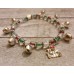 RTD-4012 : Silver Bells Bracelet w/ Festive Christmas Colors and Jingle Bell Charm at HatsForDogs.com