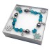 RTD-2779 : Winter Theme Snowman Beaded Snowflake Charm Bracelet at HatsForDogs.com