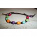 RTD-4028 : Wood Bead Satin Knotted Fall Corded Bracelet at HatsForDogs.com