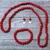 RTD-4036 : Heart Beaded Jewelry Set Necklace, Earrings and Bracelet at HatsForDogs.com