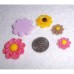 RTD-3670 : Small Resin Flowers for Crafts Assorted Colors 10-Pack at HatsForDogs.com