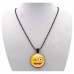 RTD-3678 : Goofy Face Emoji Pendant Necklace at HatsForDogs.com