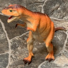 Squeaky Rubber Dinosaur Toy Orange T-Rex