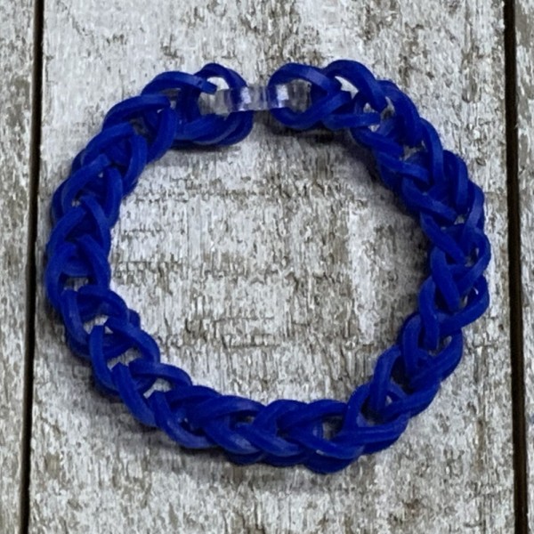 Blue Rainbow Loom Bracelet Blue Rainbow Loom Bracelet