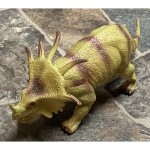 Squeaky Rubber Dinosaur Toy Green Styracosaurus