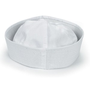 RTD-1371 : White Cotton Sailor Hat for Children at HatsForDogs.com