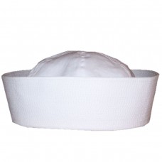 Deluxe Quality Youth White Sailor Hat - Size Large
