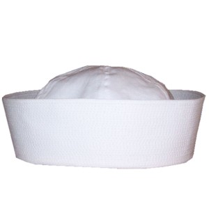 RTD-1403 : Deluxe Quality Adult White Sailor Hat - Size Extra Large at HatsForDogs.com